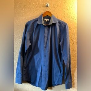Men’s Blue Long Sleeved Calvin Klein Button Down Sz: M - Pre-owned